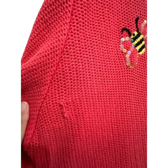 The Quacker Factory Bumble Bees Embroidered Cardigan Sweater Size 2X - Picture 6 of 6
